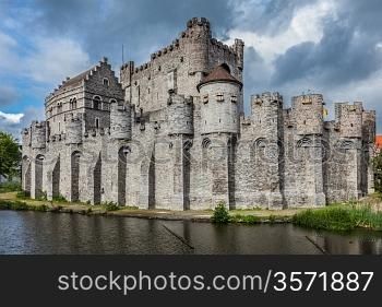 Gravensteen Castle in Ghent, Belgium