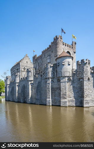 Gravensteen Castle of Ghent in Belgium.