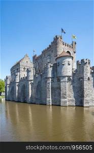 Gravensteen Castle of Ghent in Belgium.