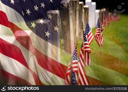 Gravestones and Flags