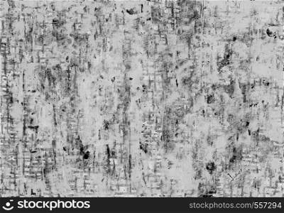 Gray abstract grunge background. Black and white texture with lines, dots, blots and scratches.. Gray abstract grunge background.