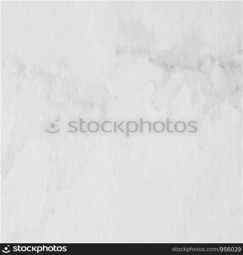Gray abstract watercolor painting textured on white paper background
