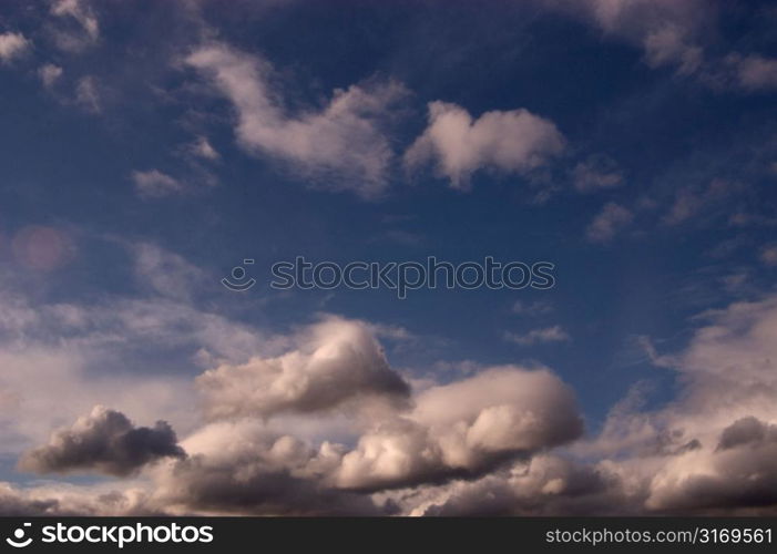 Gray Clouds In A Blue Sky