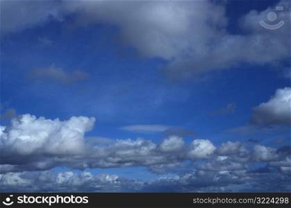 Gray Clouds In A Blue Sky