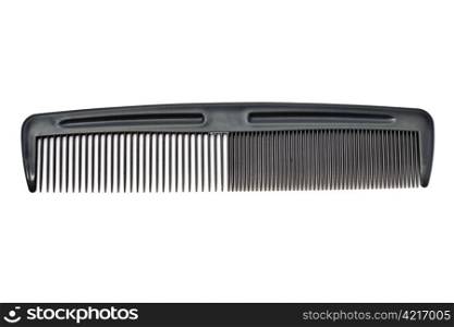Gray comb isolated on white background