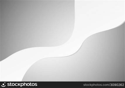 Gray curves and the waves from soft to dark vector background flat design style. Gray curves and the waves from soft to dark vector background flat design