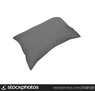 Gray cushion isolated on a white background. Gray cushion isolated on white background