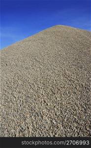 gray gravel mound mountain for concrete making