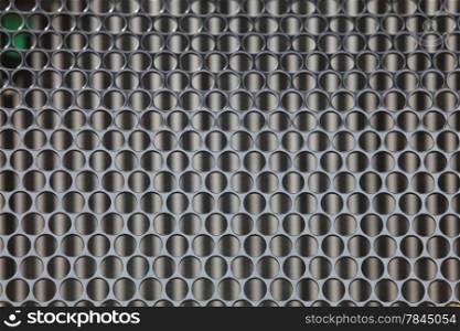 Gray grid metal pattern texture or industrial background