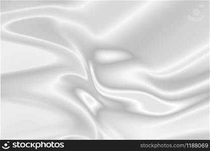 Gray or silver texture close up. Illustration. White and gray soft cloth background abstract with soft waves.. Gray silk texture close up. Illustration