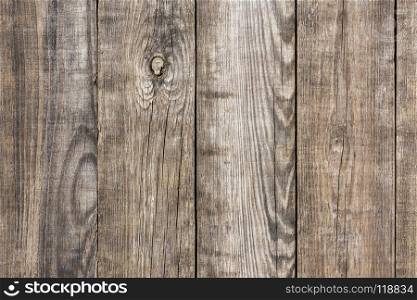 gray paralleled wooden planks, background of an old floor with knots and cracks. gray paralleled wooden planks