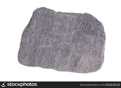 Gray stone isolated on the white background