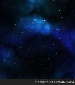 great artistic space background with flared stars