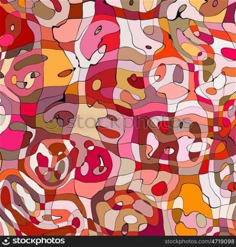 great bright and colourful abstract art image representing crowded and busy