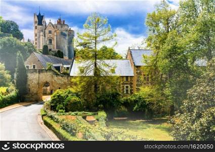 great castles of Loire Valley - Montreuil-Bellay . France travel and landmarks