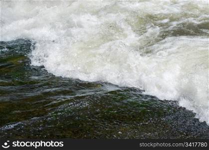 great image of a closeup of water rapids of wave