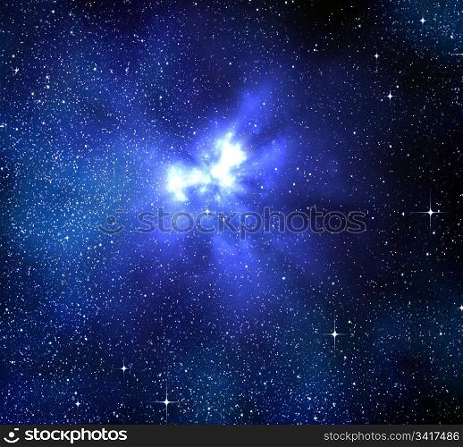 great image of an explosion in space