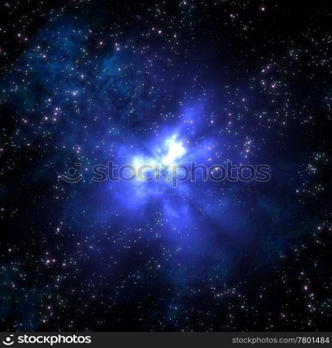 great image of an explosion in space