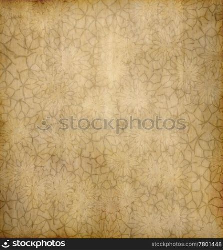 great image of old grungy floral paper background