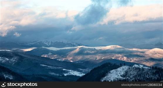 Great Smoky Mountain National Park in winter, Tennessee, USA