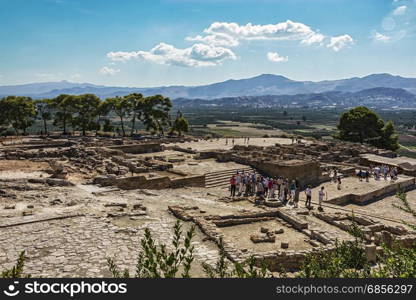 Greece, Crete - 10/06/2015: Ruins of the Festa Palace