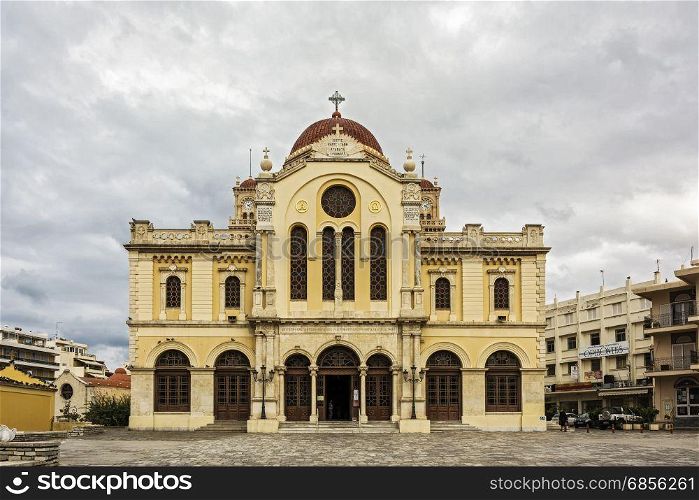 Greece, Crete, Heraklion - 10/02/2015: Cathedral of Saint Mina (Minas) - Agios Minas