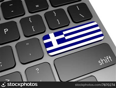 Greece keyboard image with hi-res rendered artwork that could be used for any graphic design.. Greece