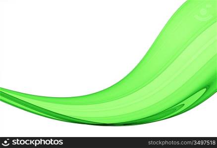 green abstract composition - high quality rendered image