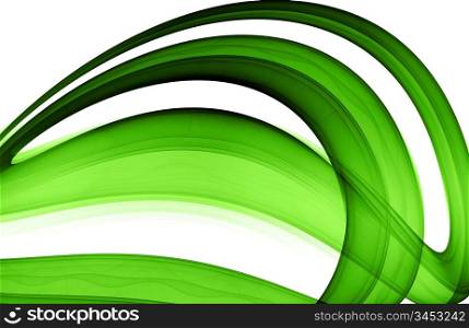 green abstract formation, hq rendered design element