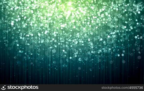 Green abstract light background. Green colour bokeh abstract light background. Illustration