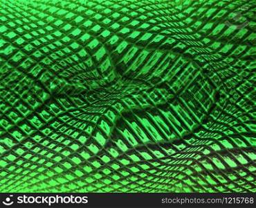 Green abstract patterns. Dynamic waves. Abstract background.