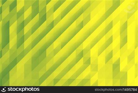 Green abstract square background, low poly style illustration