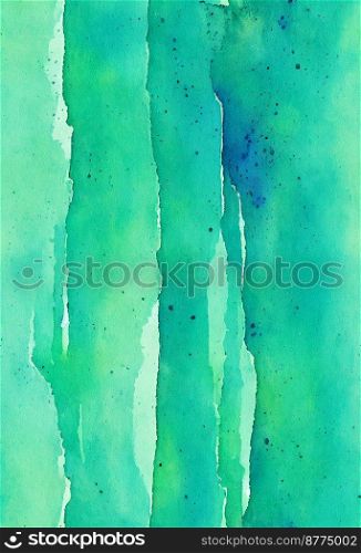 Green and blue gradient watercolor background design 3d illustrated