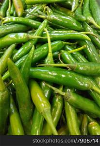 Green and Red Chillies are used extensively in many parts of Indian cuisine. . Chili pepper