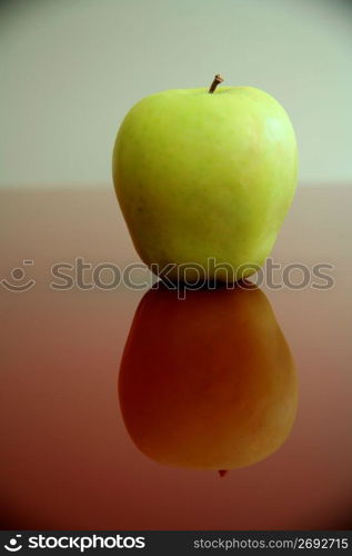 Green apple, close-up