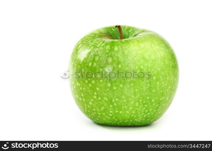 green apple isolated on white background