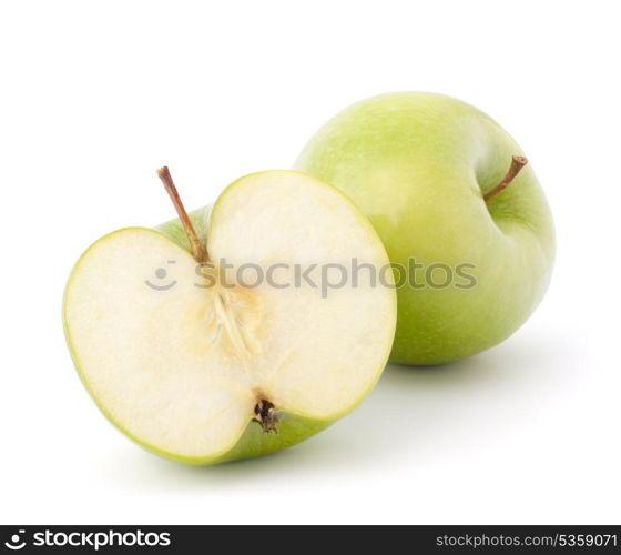 Green apple isolated on white background cutout