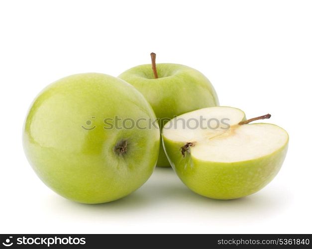 Green apple isolated on white background cutout