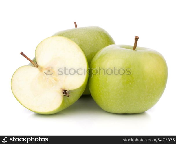 Green apple isolated on white background cutout