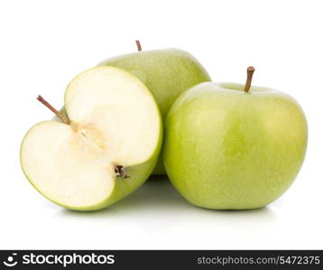 Green apple isolated on white background cutout