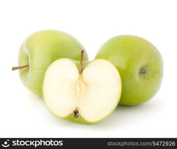 Green apple isolated on white background cutout