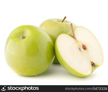 green apple isolated on white background cutout