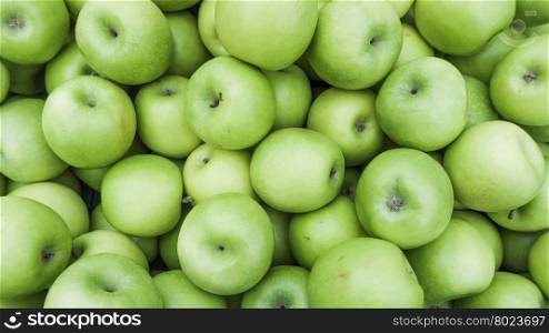 Green apples. Group of green apples