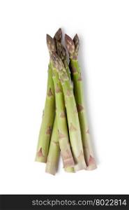 green asparagus. fresh asparagus on a white background