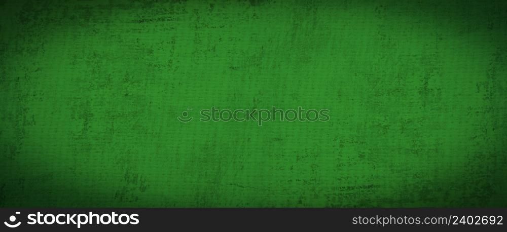 Green background with abstract and vintage grunge background texture