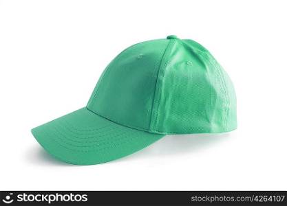 Green baseball cap