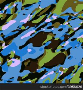 green blue and brown camouflage painting abstract background
