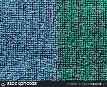 green blue fabric texture background. green and blue fabric texture useful as a background