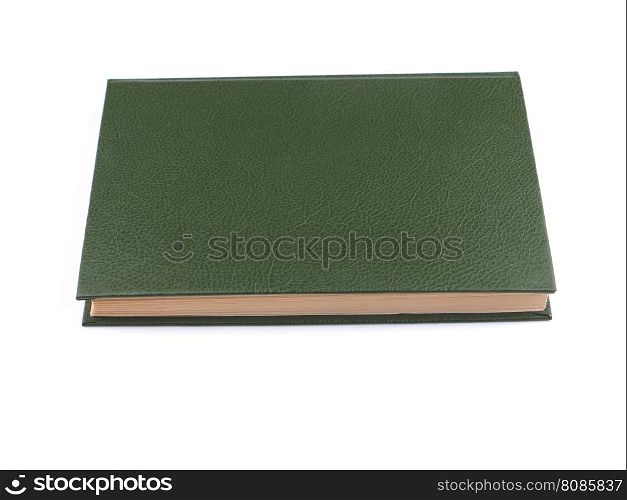 green book on a white background