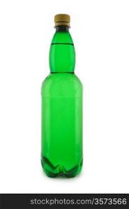 green bottle isolated
